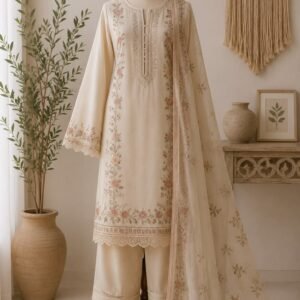 Elegant Pakistani Ethnic Shalwar Kameez | Traditional Embroidered Outfit