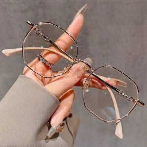 Polygon Frame With Clear Lens Computer Glasses For Summer